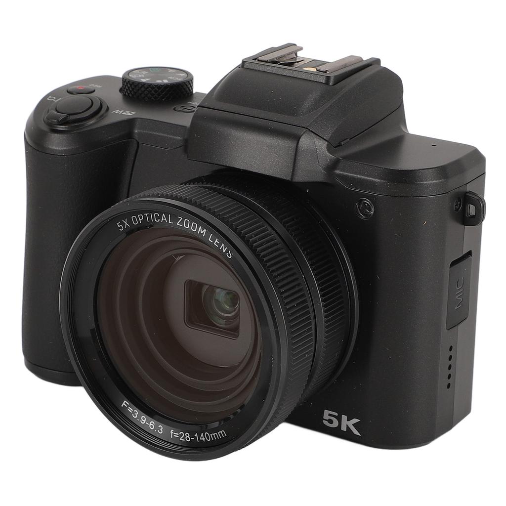 5K Digitalkamera Multifunktional High Definition 64MP Vlogging-Kamera 3,2-Zoll-Display 6 Achsen