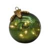 Portable Glass Christmas Ball Decoration with User Friendly Battery Power Indoor Holiday Ornament PEG Texture for Home