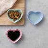 Dinnerware Mini Bowl Love Heart Shape Wheat Straw Bowls for Food Tableware Vinegar Seasoning Bowls Kitchen Supplies
