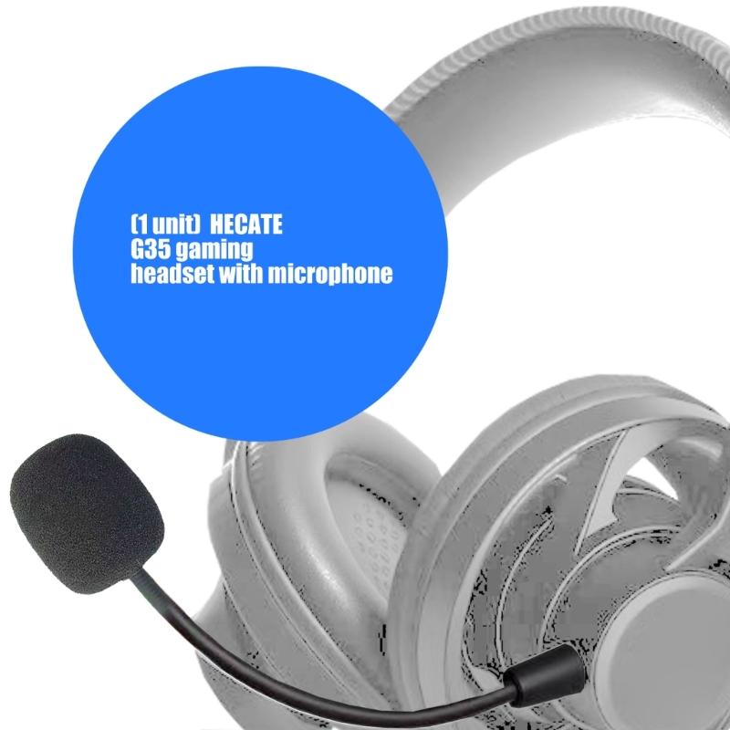 High Compatibility Gaming Headsets Microphone Boom For HECATE G35 Earphone Clear Audios Transmission Quick Installation