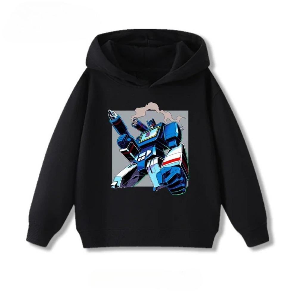 Детское аниме худи «Трансформеры», Теплое и удобное худи для осени и зимы, Модный и универсальный топ 110