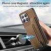For Xiaomi 15T Case with Zipper Card Holder Retro Leather TPU Phone Cover