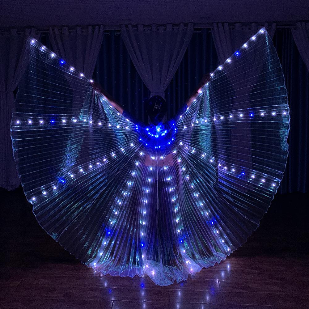 

LED Glowing Color-Changing Wings for Dance and Performance Costumes Battery and Power Bank with Bluetooth