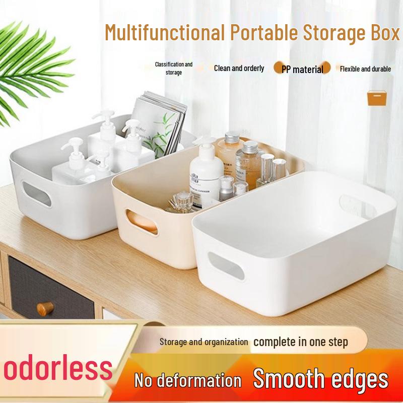 Plastic Storage Organizer Basket for Cosmetics, Snacks, and Kitchen