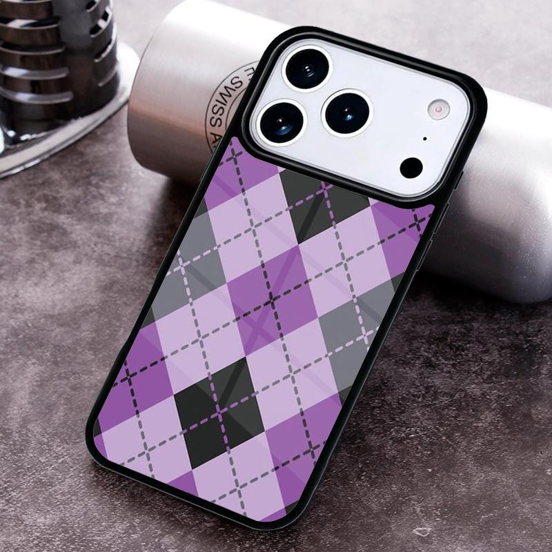 Blair Argyle Pattern Phone Case For iPhone 17 16 15 14 13 12 11 Pro Max Plus 17Air Soft Silicone Cover