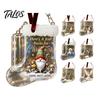 Personalized Cash Gift Holder Christmas Stocking Money Holder, Clear Clip Ornament for Tree Festive Box Hanging Decor, Transparent Bill Display