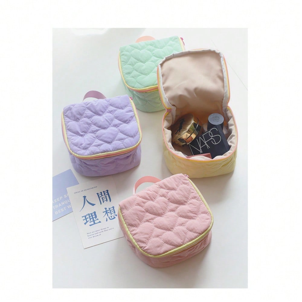 1pcs Large Capacity Makeup Storage Bag, Travel Portable Waterproof Wash Bag, Portable Hanging Suitcase With Dry And Wet Separation