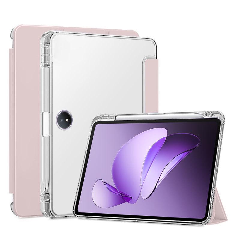 OppoPad3 Pro Magnetic Tri-Fold Case with Pen Slot - Silicone Full Wrap, Anti-Drop