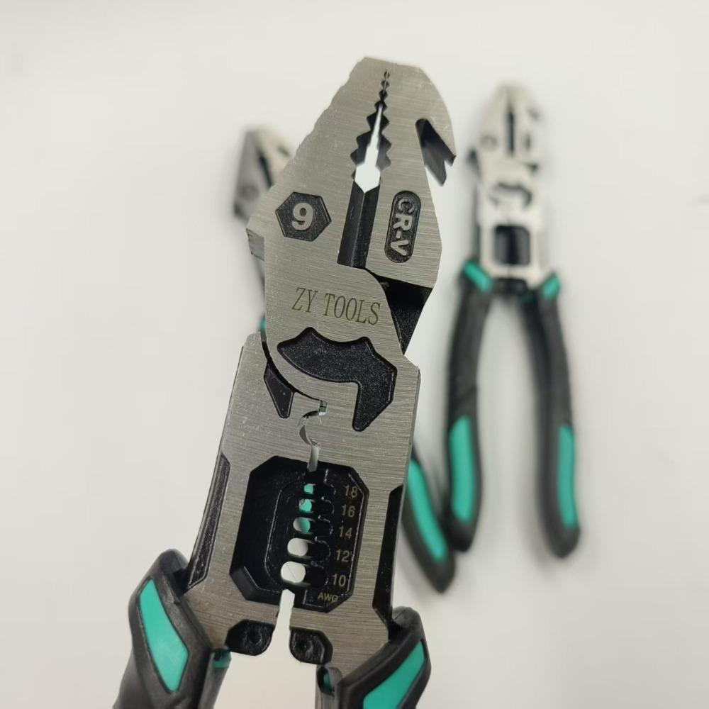 Useful Metal Hammerhead Pliers CR-V Universal Diagonal Pliers With Hammerhead multifunctional Wire Cutting Hardware Tools