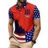 Polo shirt, men's Independence Day golf shirt short sleeved