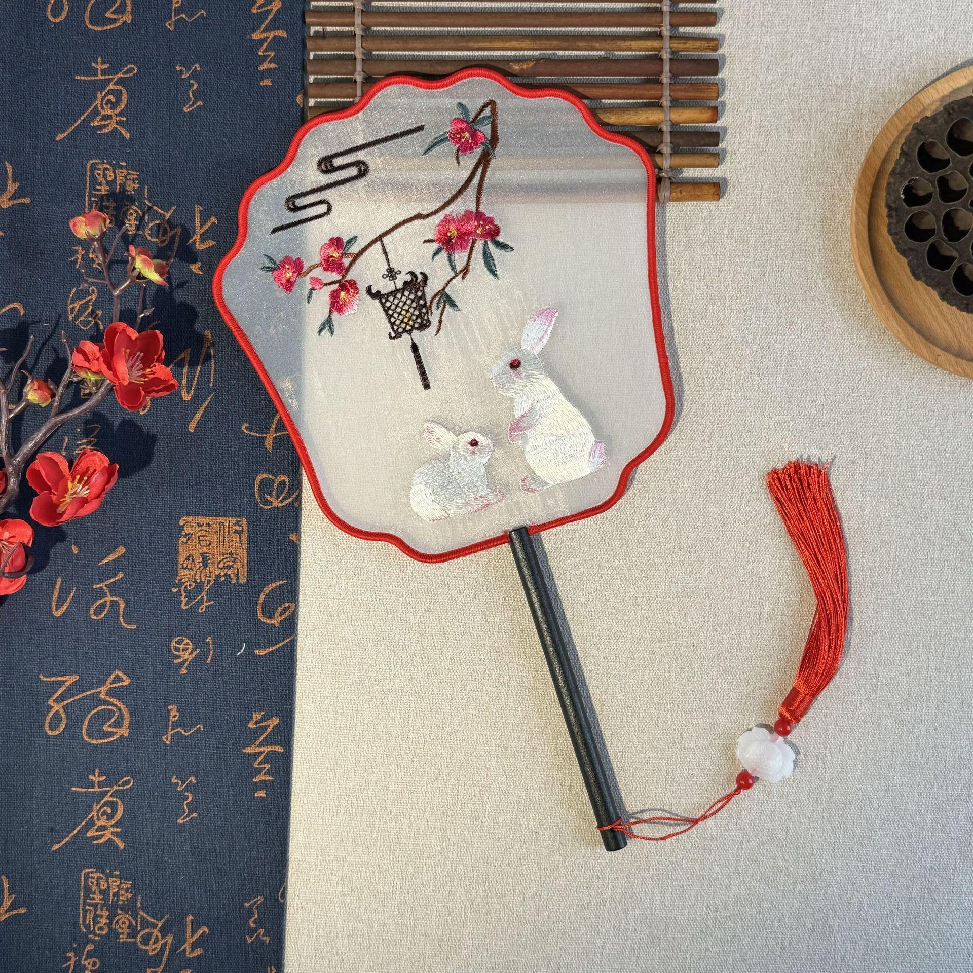 

с кисточками Свадебный веер в китайском стиле Шелковый веер Реквизит для вечеринки Веер туань Реквизит для фотосъемки Style 6