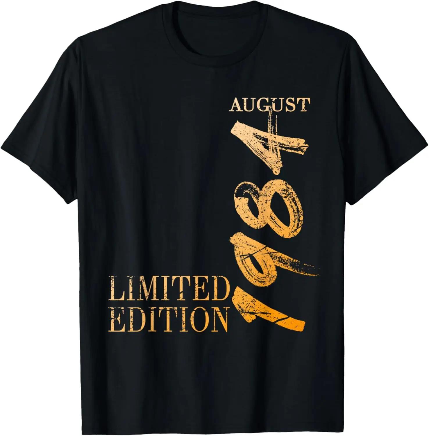 

Funny 40th Birthday O Neck Shirt Fashion Print Casual Short Sleeve Male Tops Vintage 1984 Limited Edition Retro Mens TShirt S