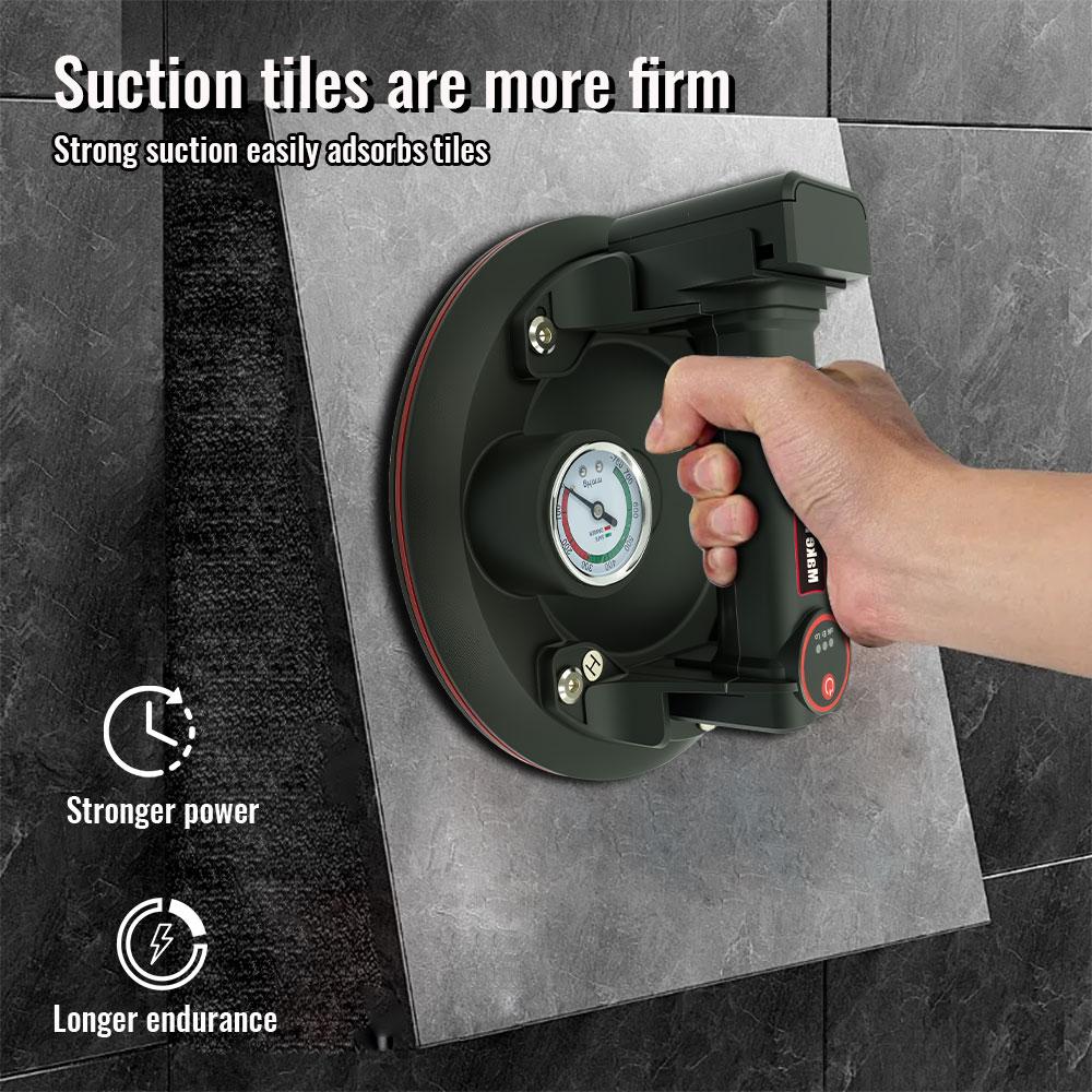 200kg Load-bearing 8-inch Electric Vacuum Suction Cup, Heavy-duty Vacuum Suction Cup Granite Tile Glass Manual Lifting Power