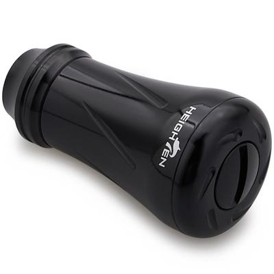 HEIGHTEN 19mm Reel Handle Knob, 6.8g, Compatible with Shimano and Daiwa (Type A and Type S), New Pillar Series (Black) (869)