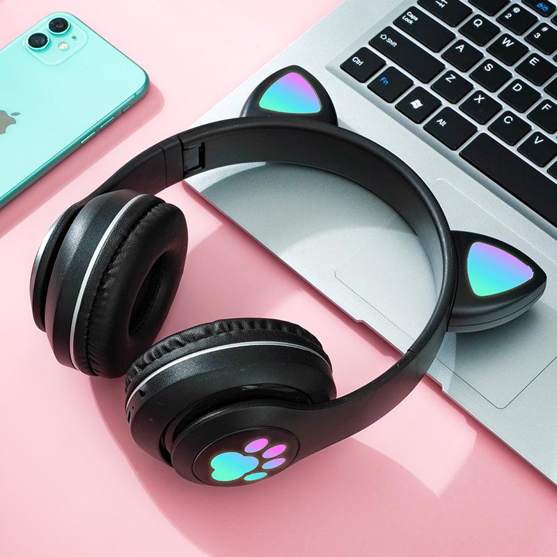 STN-28 Wireless Bluetooth 5.0 Cat Ear Headband Gaming Headset