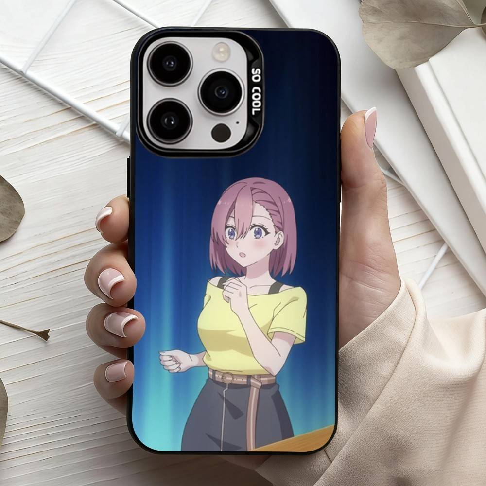 2.5 Dimensional seduction Amano Ririsa  Phone Case For iPhone17,16,15,14,13,12,11 Plus,Pro Max Black Candy silver phone case