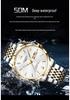Swiss Dual Calendar Automatic Luminous Waterproof Steel Strap Men's Watch