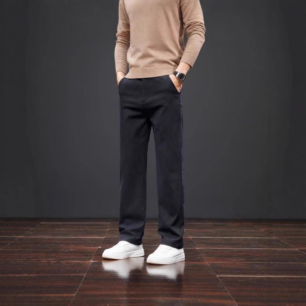 New straight casual pants men's autumn versatile light ripe Nanshu casual pants slim-fitting long pants