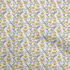 oneOone Georgette Viscose Medium Blue Fabric Floral Quilting Supplies Print Sewing Fabric By The Yard 42 Inch