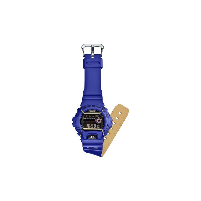 

CASIO 200 meters waterproof Quartz resin strap for men and women black dial GLS-6900-2DR