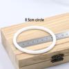 White Round Heart-shaped Plastic Ring for DIY Crafts and Dreamcatchers