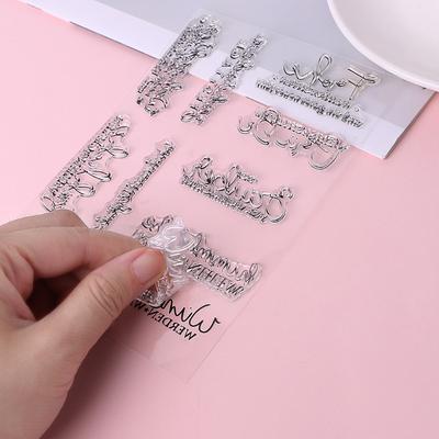 Nice DIY Silicone Clear Stamp Cling Seal Scrapbook Embossing Album ...