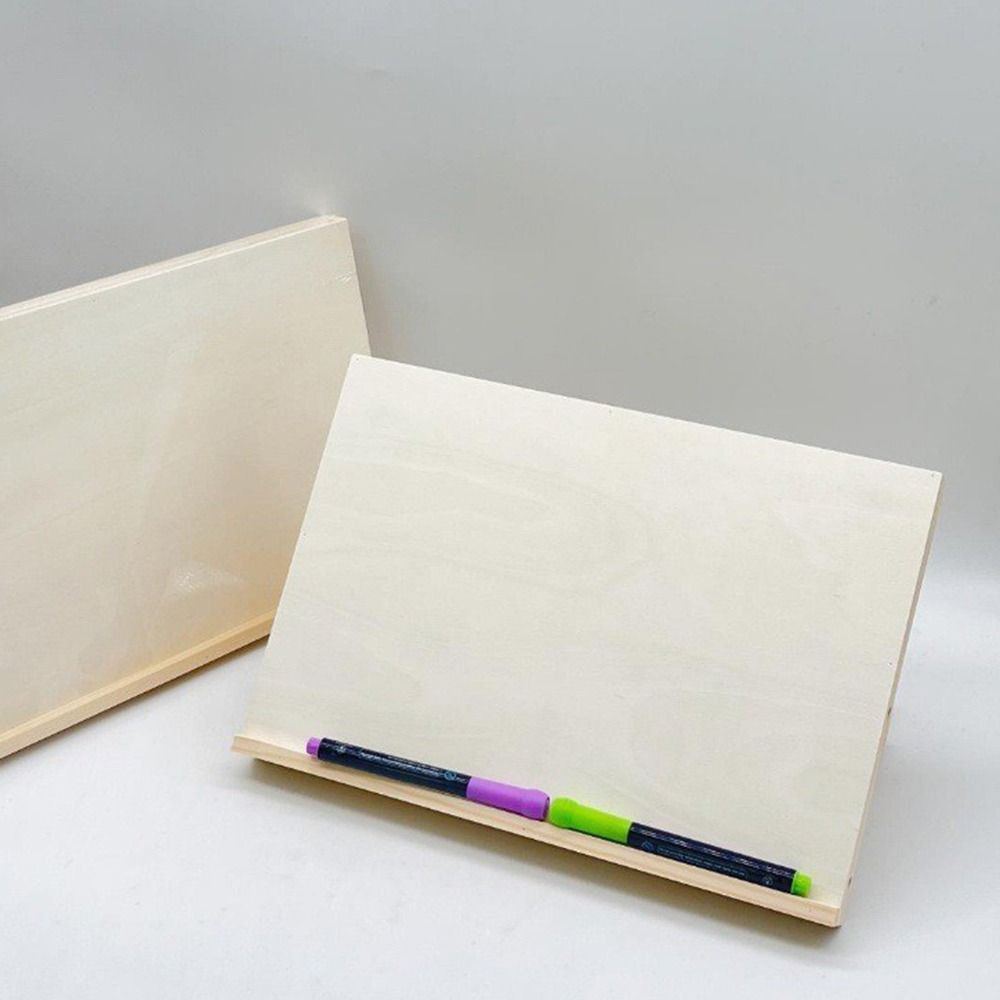 Verstellbarer Winkel Holz Tischstaffelei Multifunktionale Neigbare Zeichenplatte Outdoor Malerei