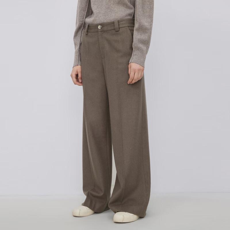 

LESS 2023 Winter Merino Wool Blend Flared Commuter Pants L