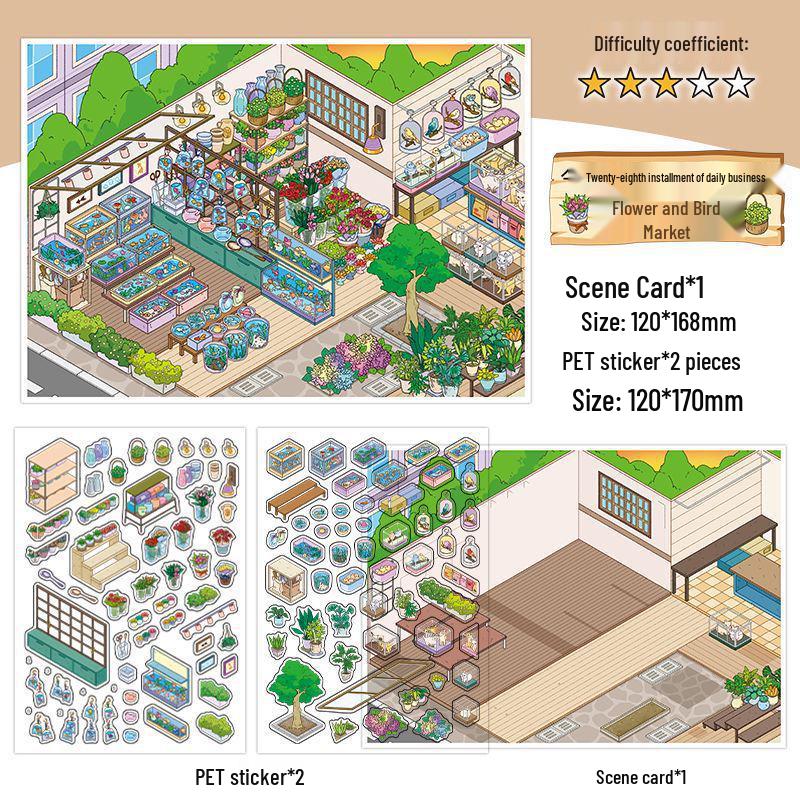 Ink Words Landscaping 3D Stickers: Infeel.Me 20th Edition DIY Fun