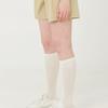 DOYOUKNOWMC ALL SEASON Solid Silk Span Wappen Decorated Ivory Knee Socks