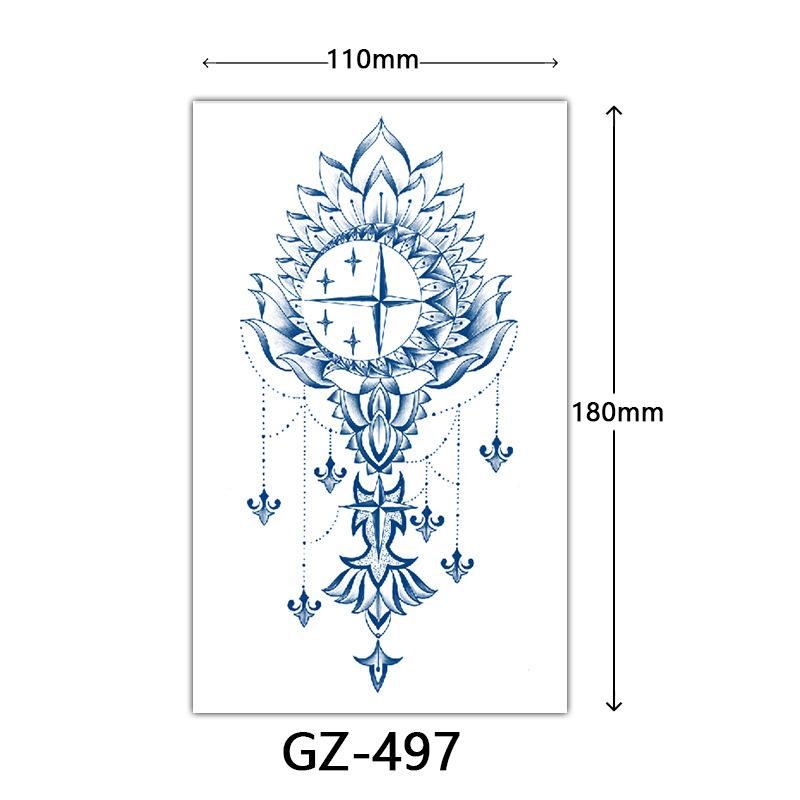 Herbal Tattoo Stickers, Juice Tattoo Stickers, Semi-Permanent Tattoo Stickers Dragon Snake Animal Tattoos