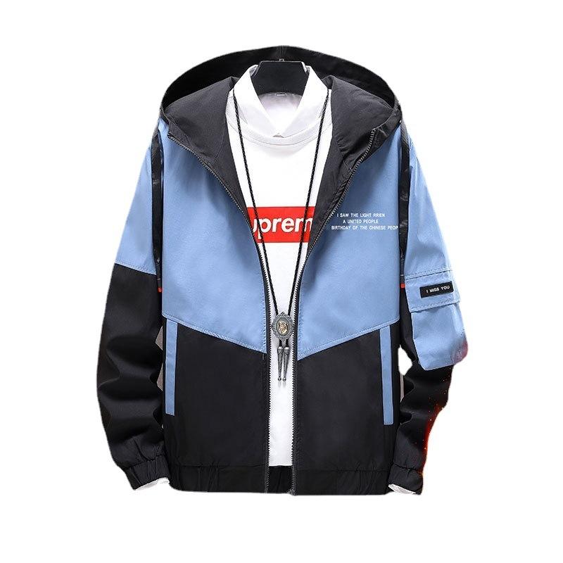 Autumn and Winter Fleece Jacket Men's Casual Thickened Hooded Men's Jacket Sports Trench Coat Men