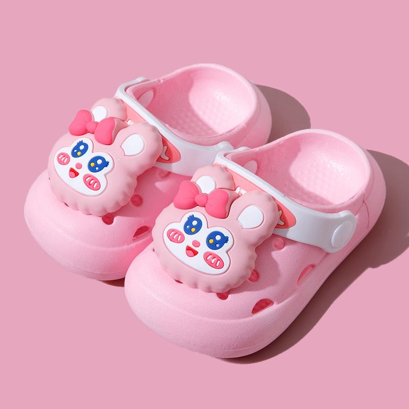 

Children s closed-toe sandals, girls soft-soled sandals, boys breathable cartoon clogs, non-slip summer slippers 21/22【Inner Length13cm