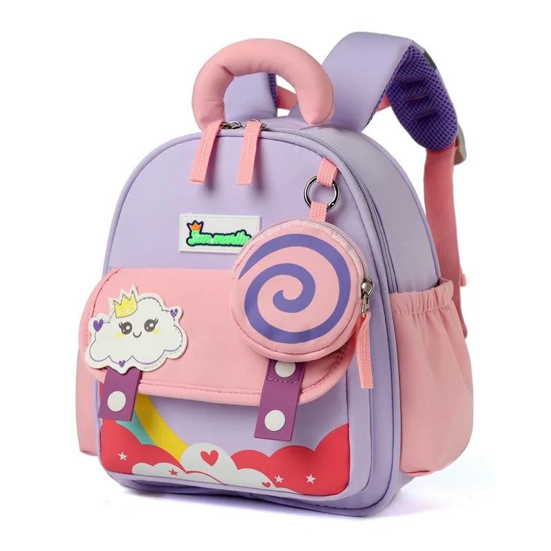 Cartoon Cute Lightweight Kindergarten Preschool Bookbags Toddler Animal Schoolbag Lunch Backpack for Kids Boys Girls Travel Bag