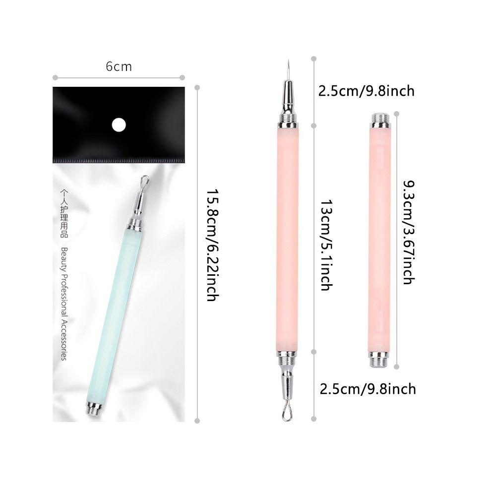 Detachable Double-Head Blackhead Remover Pore Cleaner Needles Whitehead Squeeze Extractor Acne Blemish Needle Pimple Popper Tool