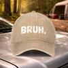 BRUH Print Vintage Washed Adjustable Baseball Cap for Unisex Women  Lightweight Unisex Hat for Festivals Parties Weddings