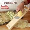 Commercial Potato, Cucumber & Lotus Root Slicer for Restaurants & Barbecues