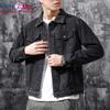 Cozy Up Jachetă de blugi pentru bărbați de iarnă Jachetă de blugi ocazional Toamnă pentru bărbați Stradă Hip Hop Jachetă Bomber subțire de culoare uni Îmbrăcăminte pentru bărbați