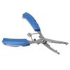 Fishing Pliers Multifunctional Stainless Steel Fishing Scissors with 2 Blades Braid Line Cutters Hook RemoverBlue