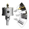 Carbide Stainless Steel Hole Saw Set, 16-Piece for Drilling Metal, Iron, Steel, Aluminum Alloy