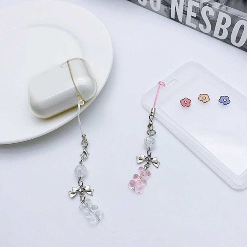 Y2k Style Phone Lanyard Strap Cute Bag Charm Phone Pendant Anti Lost Phone Chain Alloy Material Suitable for Phone Bag