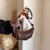 Textured Retro Small Croissant Bag, Croissant Bag, Dumpling Bag, Mobile Phone Bag 2026 New Messenger Bag, Versatile Breast Bag