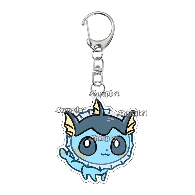 Cartoon Anime Umbreon Sylveon Jolteon Eevee Cute Acrylic Keychain Bag Charm Backpack Pendant Jewelry Ornaments Key Ring Gifts