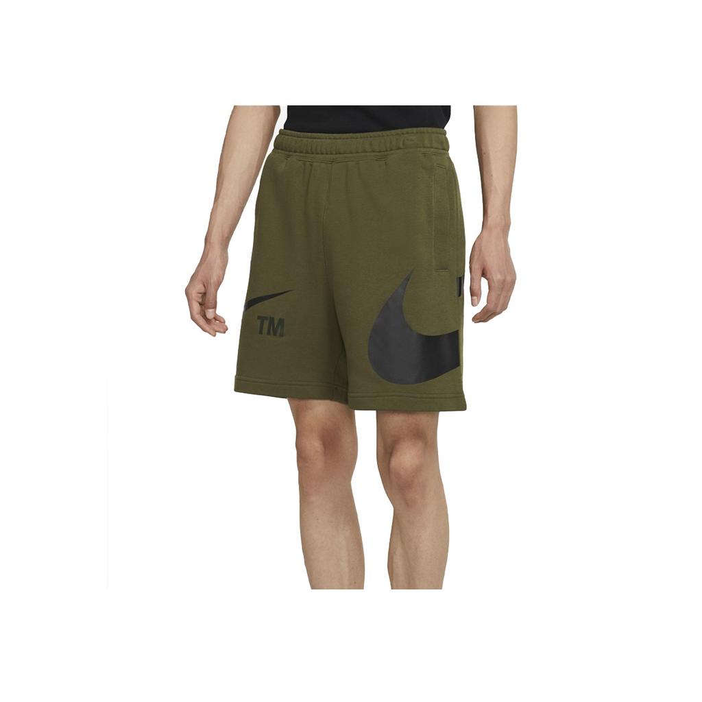 Nike Sportswear Swoosh Large Logo Loose-Fit Casual Shorts Men Bottoms Military-Green DD5998-326