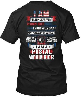 Lustiges Stolzes Postangestellter T-Shirt Hergestellt in den USA Größe S bis 5XL