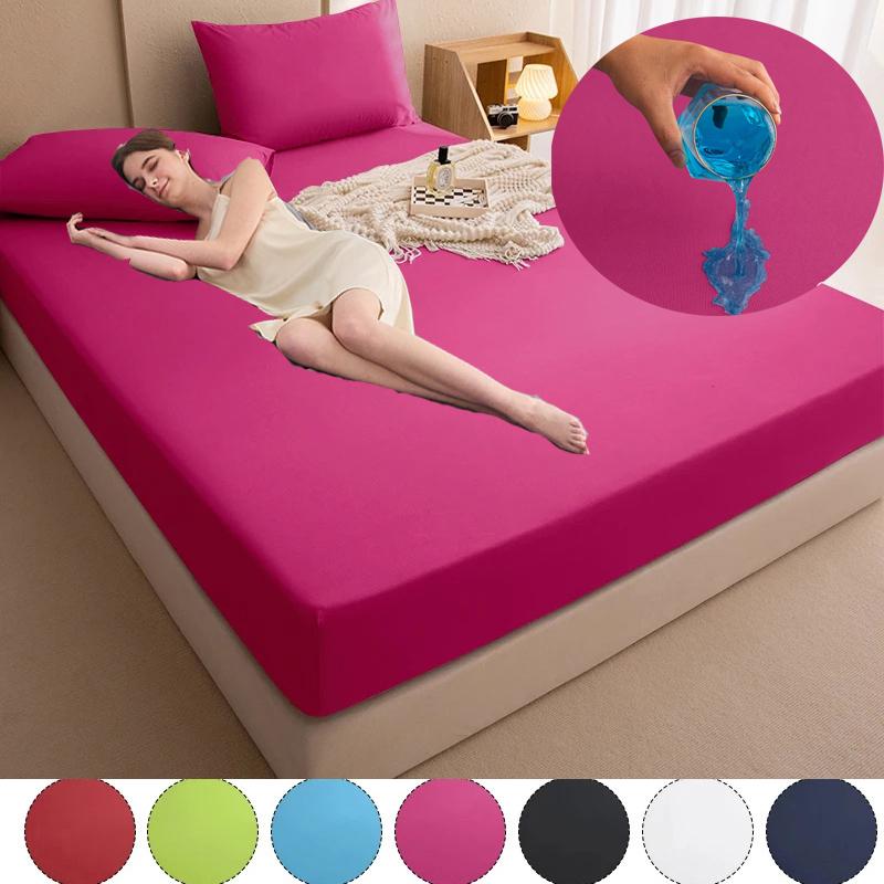 Coprimaterasso Impermeabile - Copertura Elastica Premium - Silenzioso, Morbido, Rinfrescante e Traspirante, Tasche Profonde - Durevole, Lavabile in Lavatrice e Senza Pieghe