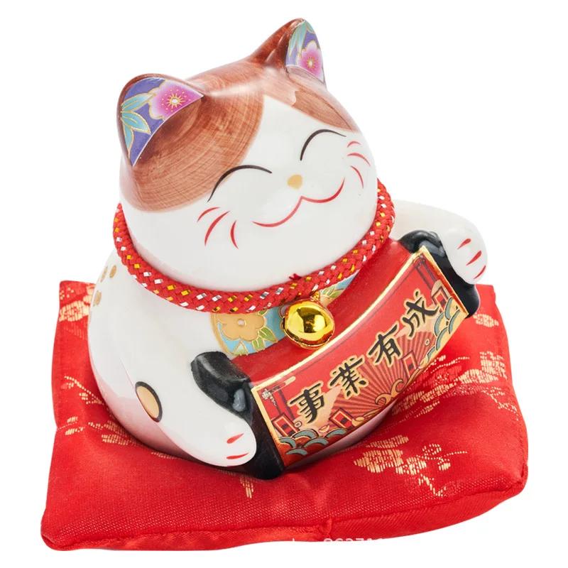 NEU Glückskatze Spardose Kreatives Ornament, Japanische Stil Glückskatze Keramik, Geschenk zur Neueröffnung, Heimdekoration