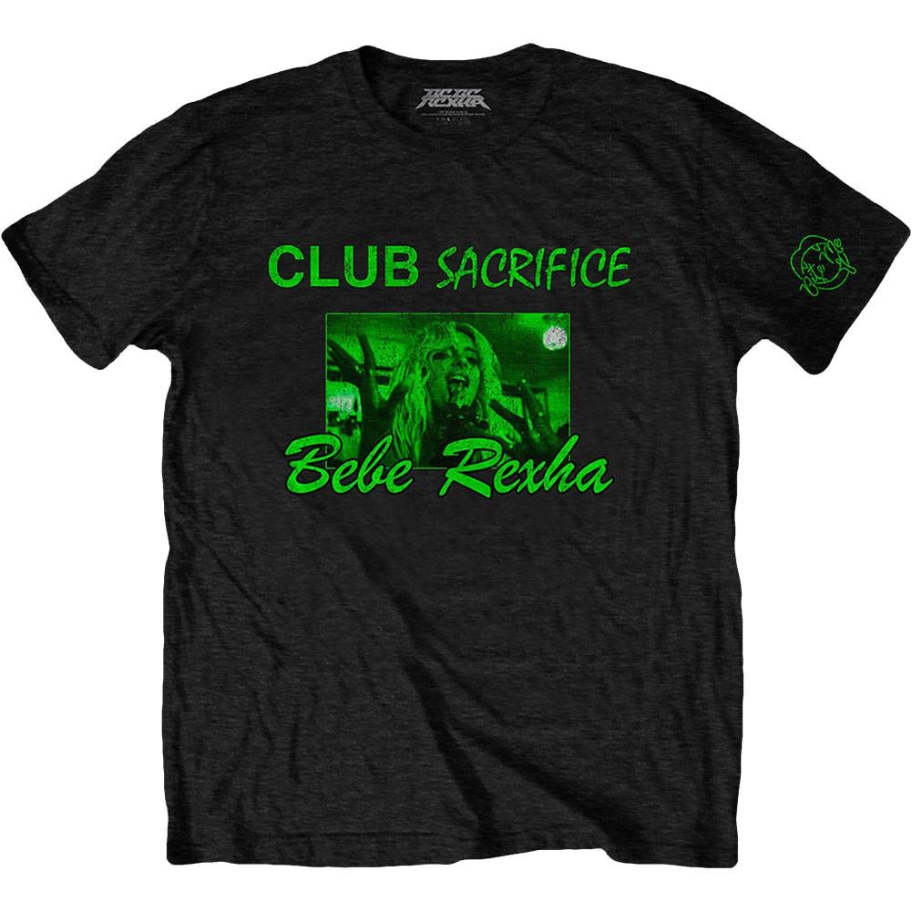 Men s Bebe Rexha Club Sacrifice (Sleeve Print) Slim Fit T-shirt Medium Black XL
