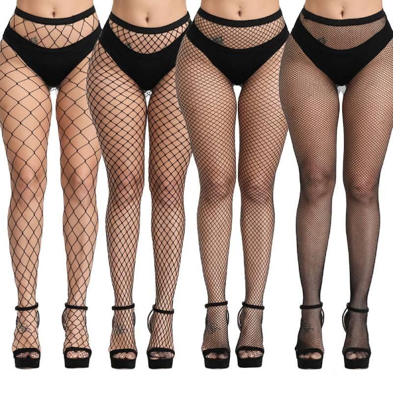 Alluring Nylon Fishnet Stockings Womens Ultra-thin Mesh Pantyhose