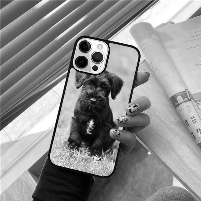 Lovely Dogs Schnauzer Phone Case Cover For iPhone 17 Air 15 16 14 13 12 Pro Max 11 Pro Max Plus Coque Shell